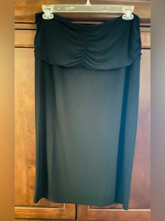 Ashro Dresses & Skirts - Ashro Black Fold-Over Waist Maxi Skirt